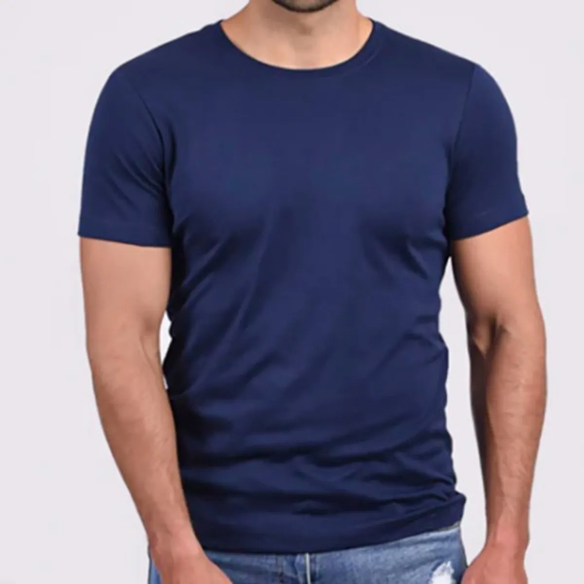 GENERICO - POLO CUELLO REDONDO COLOR AZUL MARINO