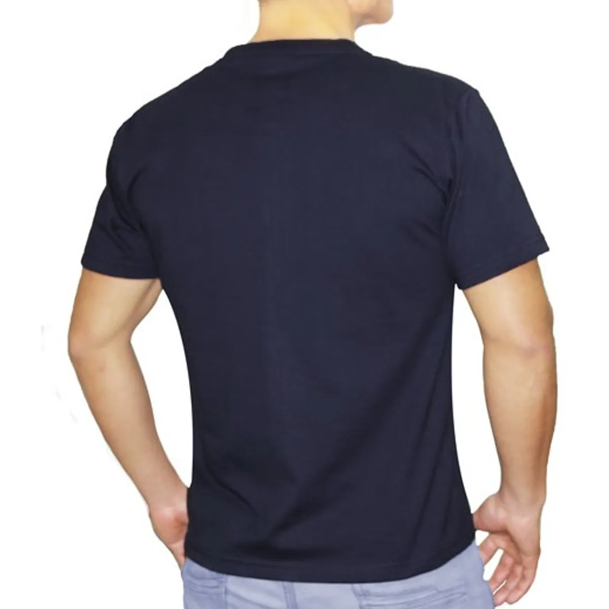 GENERICO - POLO CUELLO REDONDO COLOR AZUL MARINO