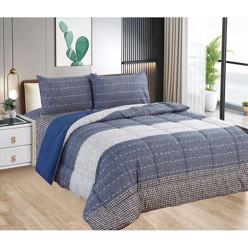 CASATEX - Edredón + Juego de sábanas King size 100% Algodón