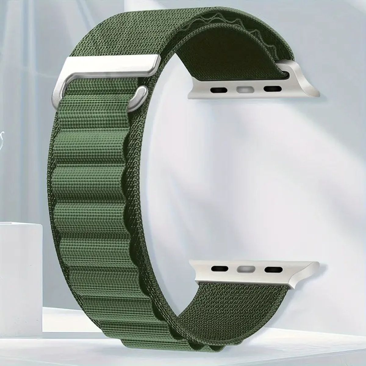 MEGIMPERU - Correa Deportiva para Apple Watch ajustable con Gancho en C