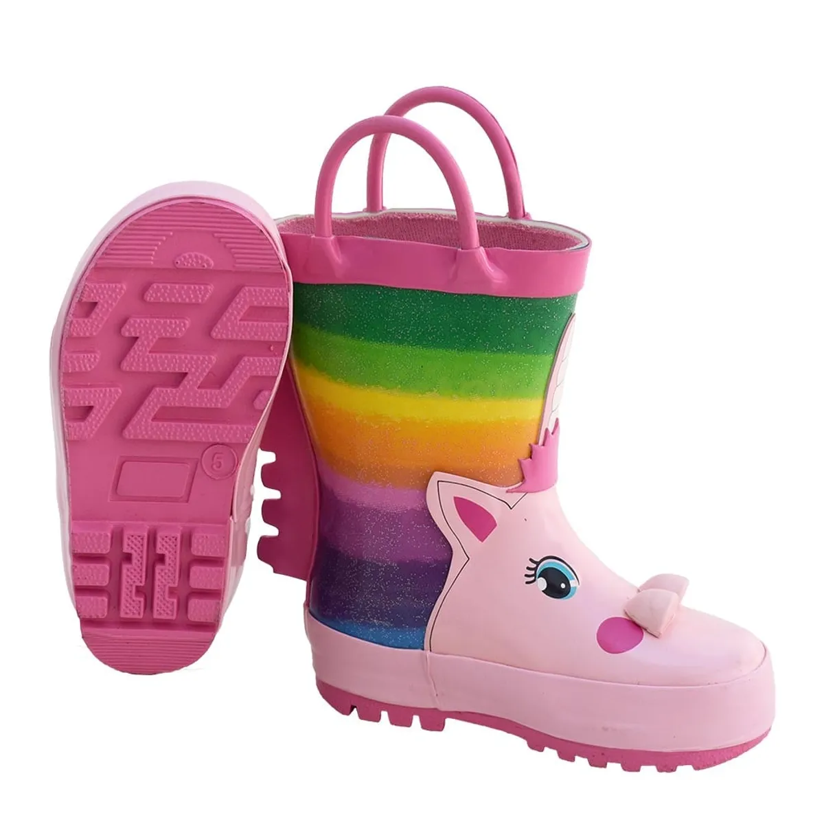 GENERICO - BOTAS DE LLUVIA UNICORNIO MULTICOLOR US