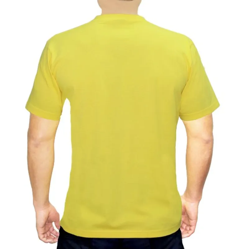 GENERICO - POLO CUELLO REDONDO COLOR AMARILLO BRASIL