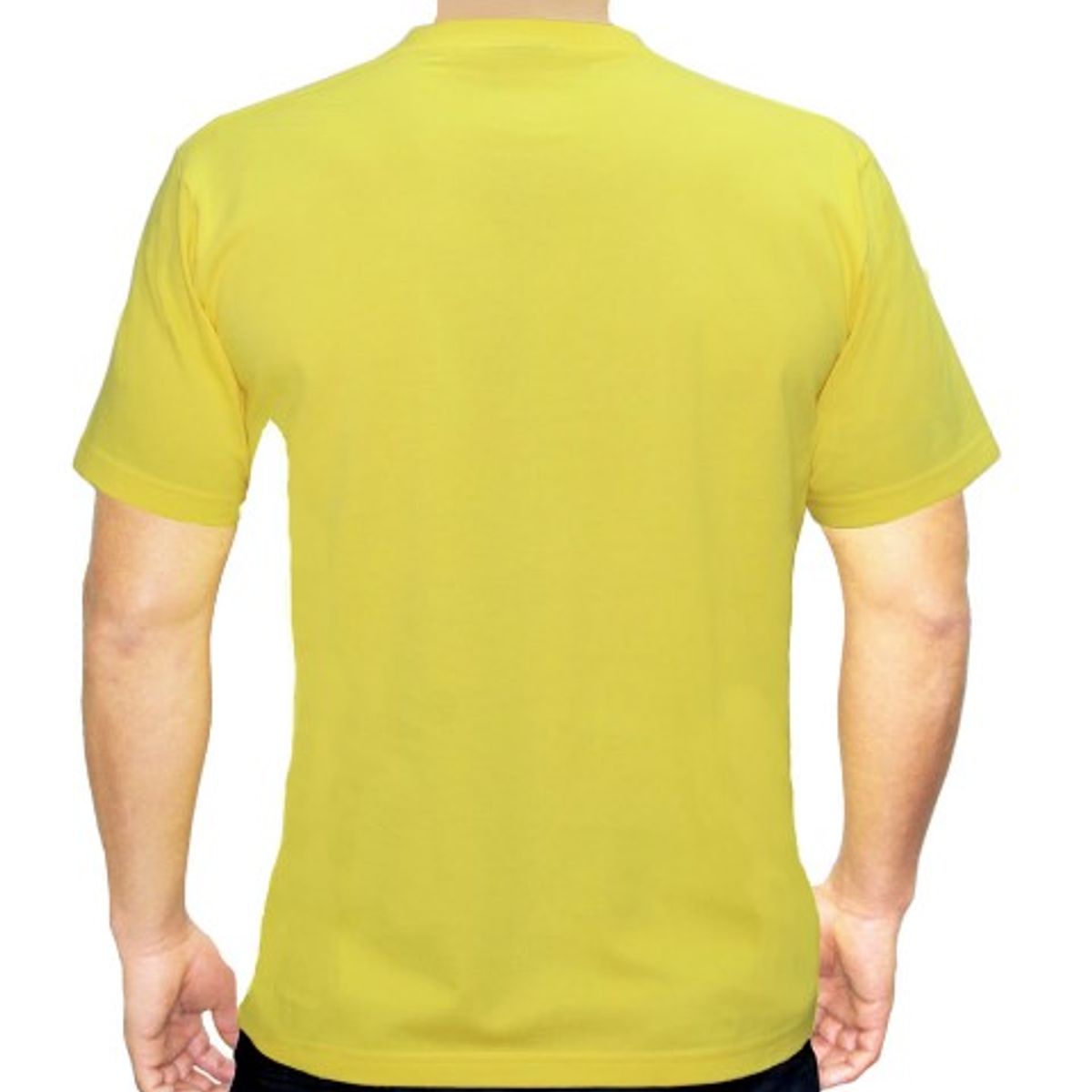 GENERICO - POLO CUELLO REDONDO COLOR AMARILLO BRASIL