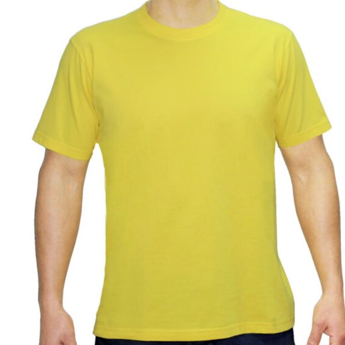 GENERICO - POLO CUELLO REDONDO COLOR AMARILLO BRASIL