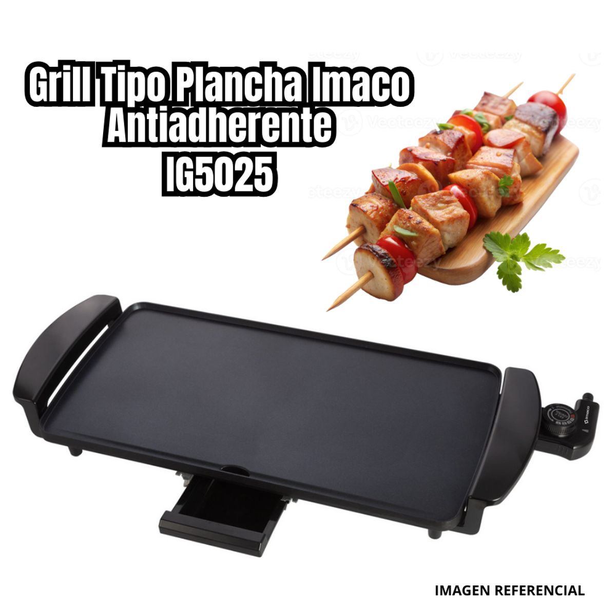 IMACO - Grill Tipo Plancha Freidora Imaco - IG5025