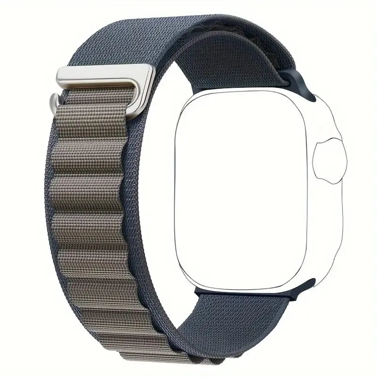 MEGIMPERU - Correa Deportiva para Apple Watch ajustable con Gancho en C