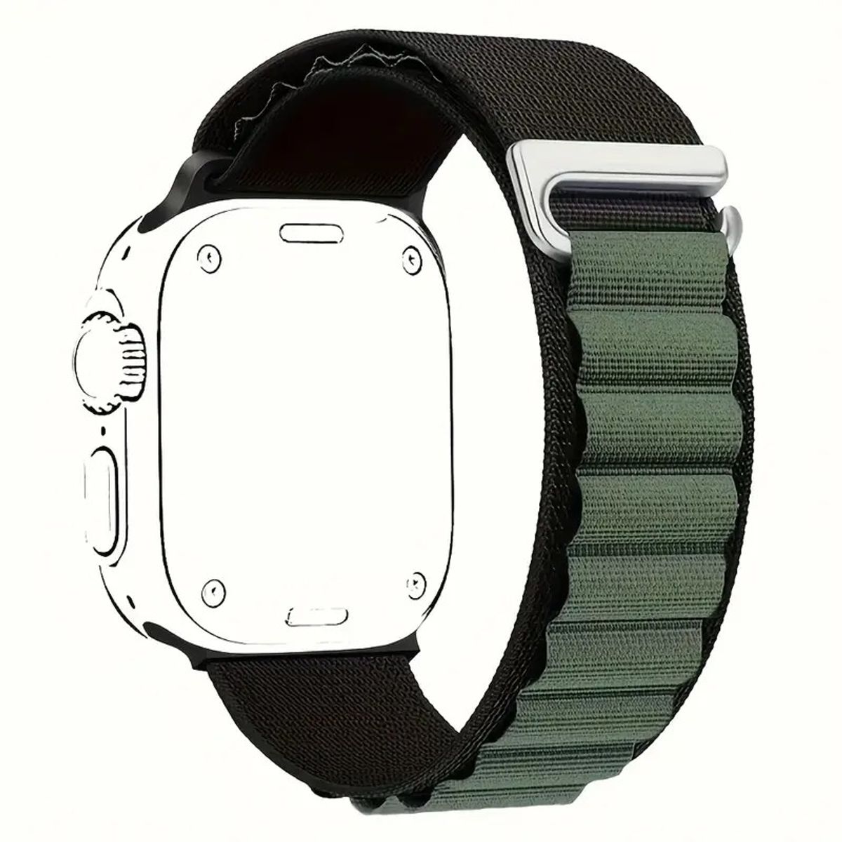 MEGIMPERU - Correa Deportiva para Apple Watch ajustable con Gancho en C