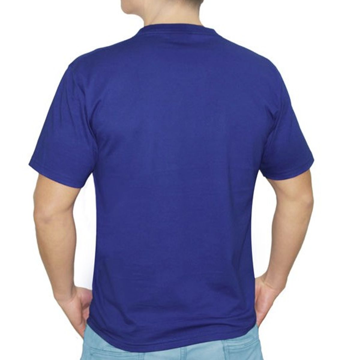 GENERICO - POLO CON CUELLO REDONDO COLOR AZULINO