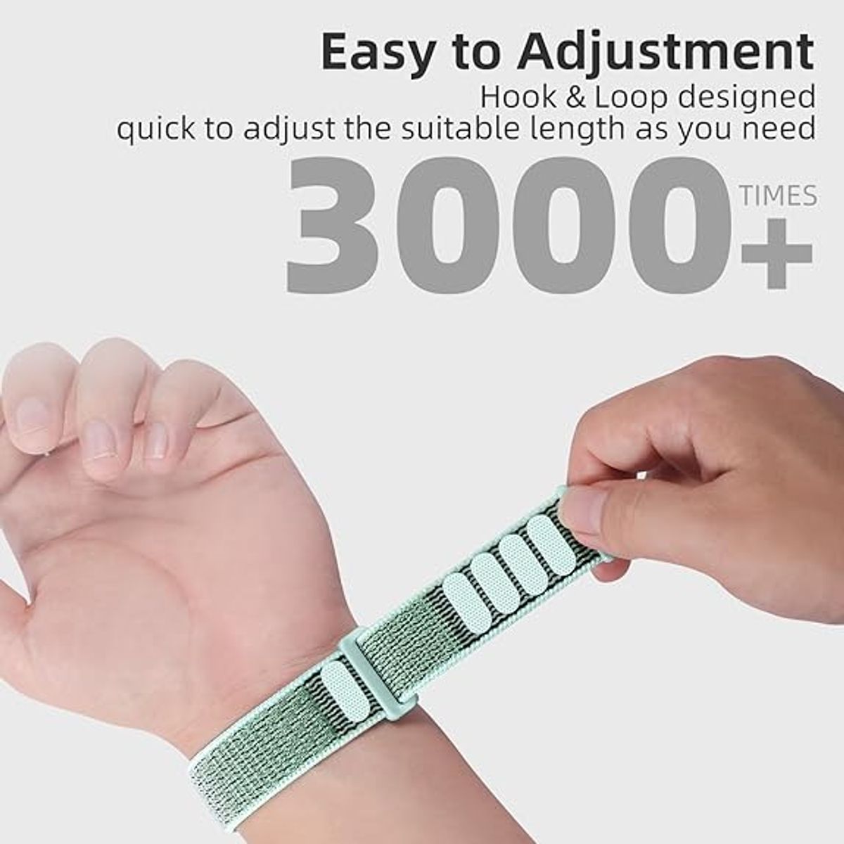 GENERICO - Correa Nylon para Apple Watch 38/40/41mm/(Series 10 42mm) Verde