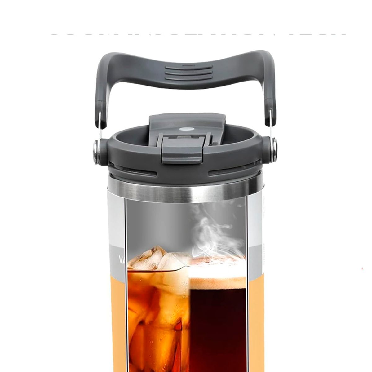 INSPIRA - Termo de Acero Inoxidable con Asa Portable 600 ml