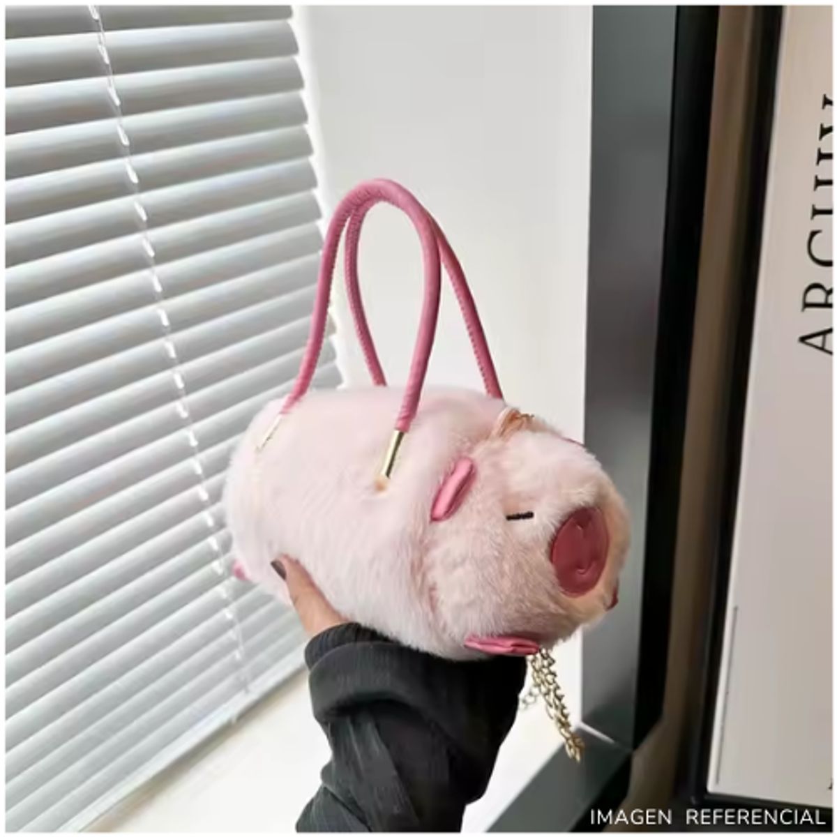 INSPIRA MARKET - Bolso Cartera Capibara Panda Kawaii Niños y Niñas de Felpa