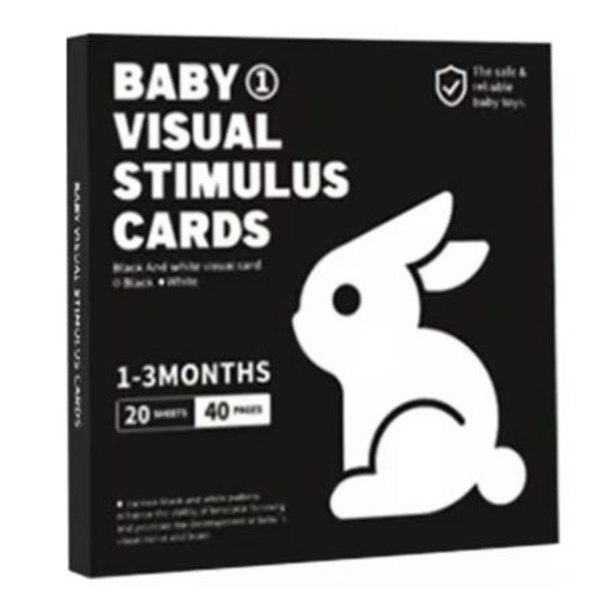 LA TIENDITA DE ALE APRENDE JUGANDO - Tarjetas en Alto contraste la Tiendita de Ale Blanco y negro 0 a 3 meses