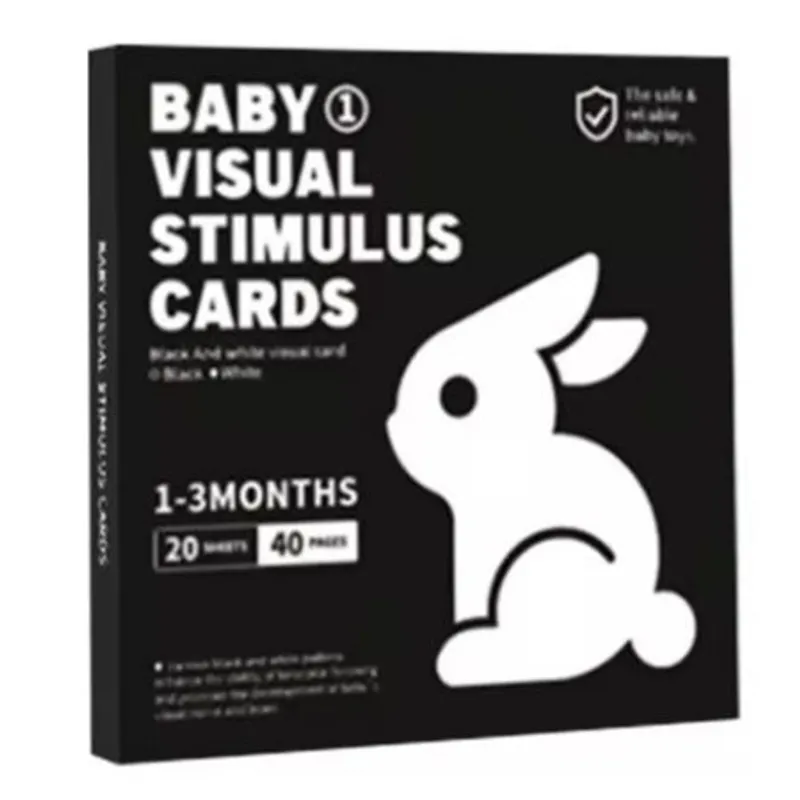 LA TIENDITA DE ALE APRENDE JUGANDO - Tarjetas en Alto contraste la Tiendita de Ale Blanco y negro 0 a 3 meses