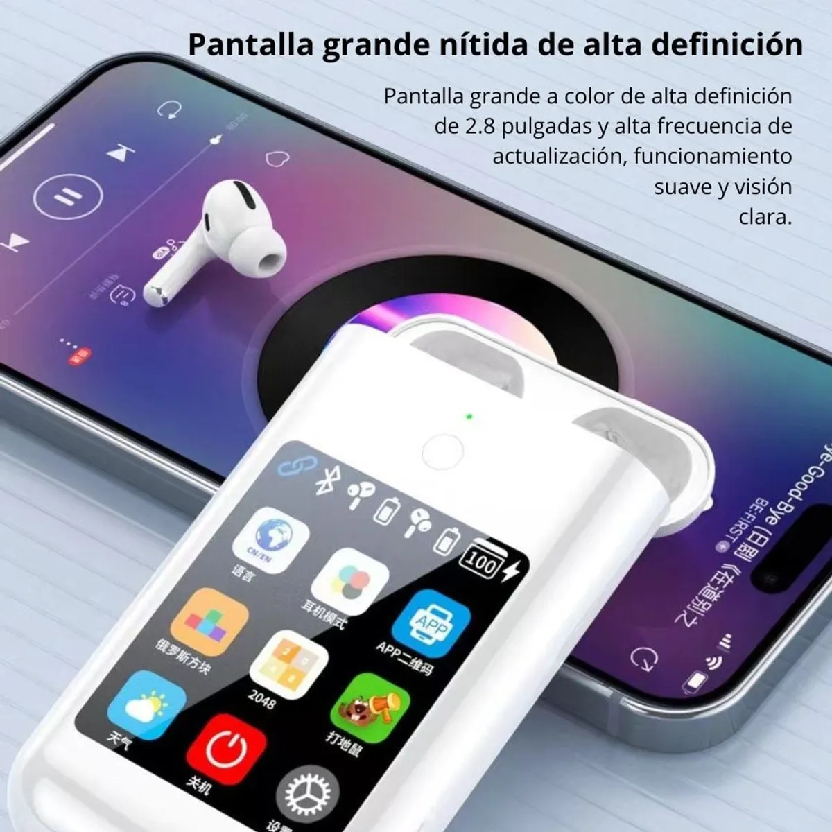 GENERICO - Audífonos Bluetooth ANC-ENC Pantalla Táctil Multifuncional SZ12153 N