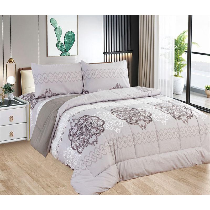 CASATEX - Edredón + Juego de sábanas King size 100% Algodón