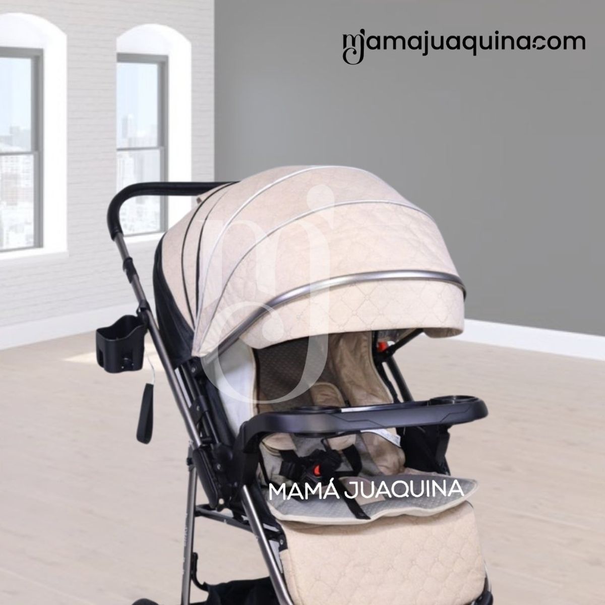 BABY - Coche Cuna De Lujo «DELTA» Beige