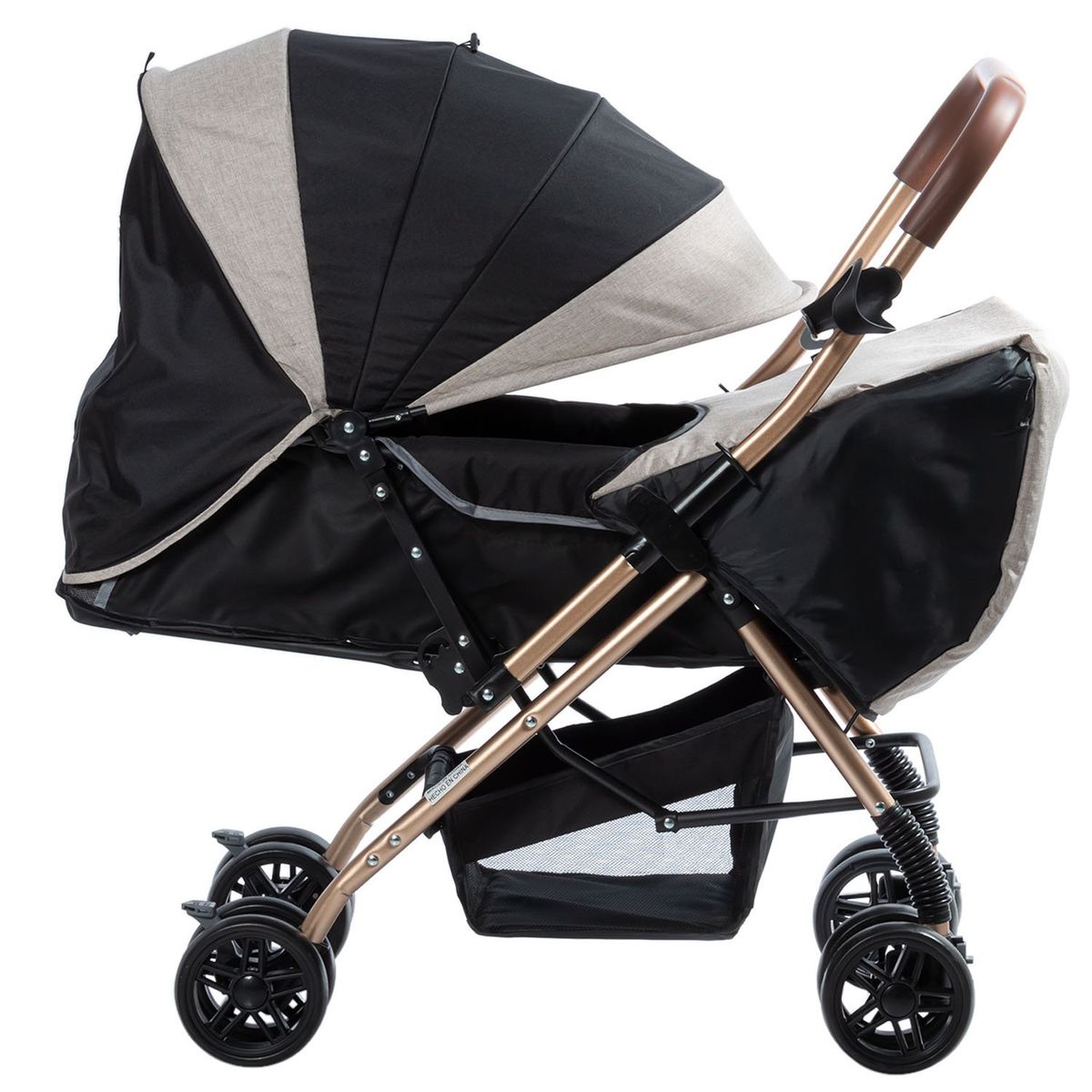 EBABY - Coche Cuna de Lujo «BON» Reclinable Pink