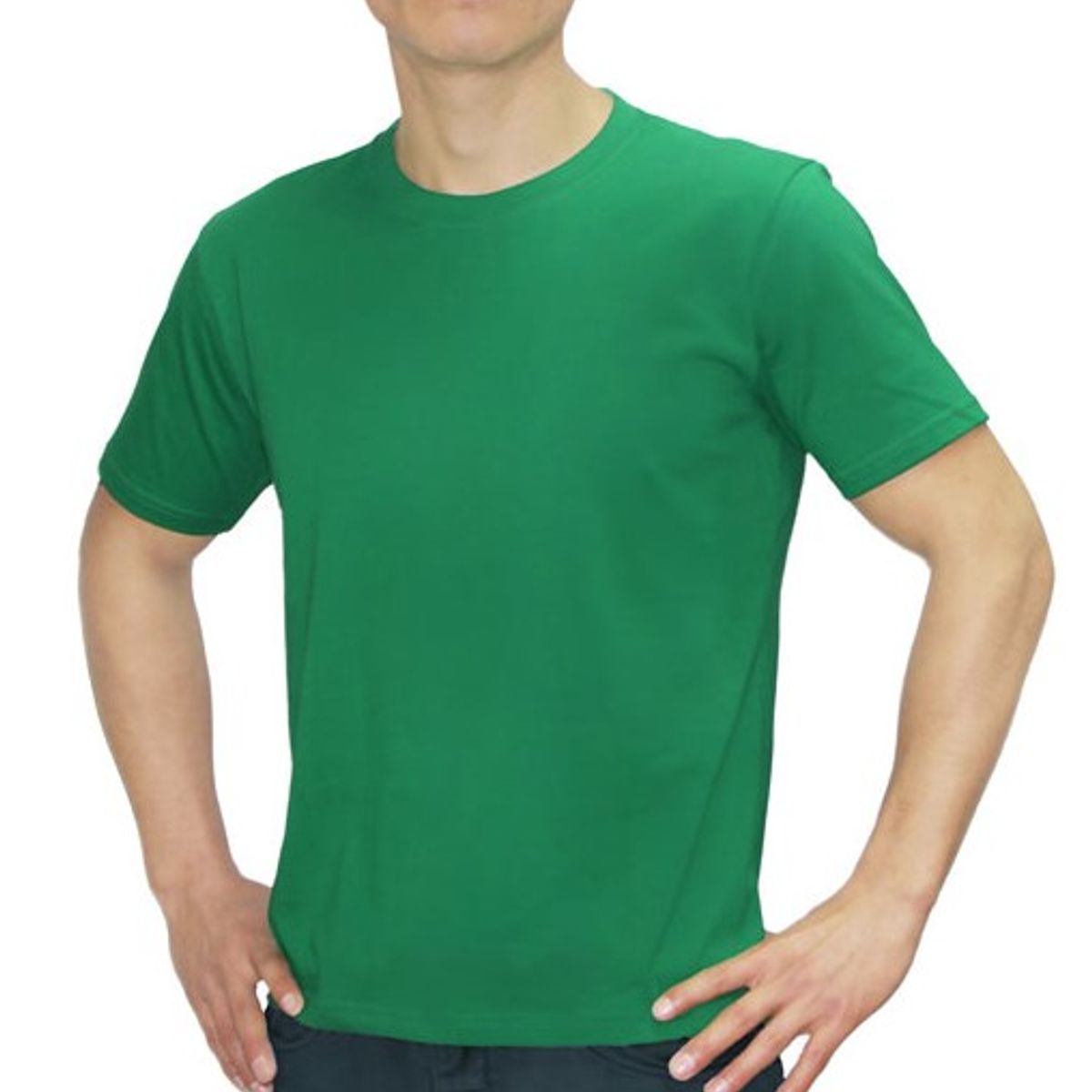 GENERICO - POLO CON CUELLO REDONDO COLOR VERDE