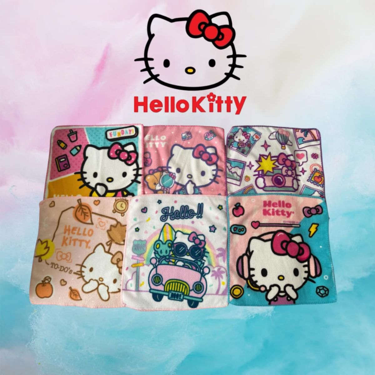 ROMAX - Toalla de Mano Back To School Gata Kitty - Variado