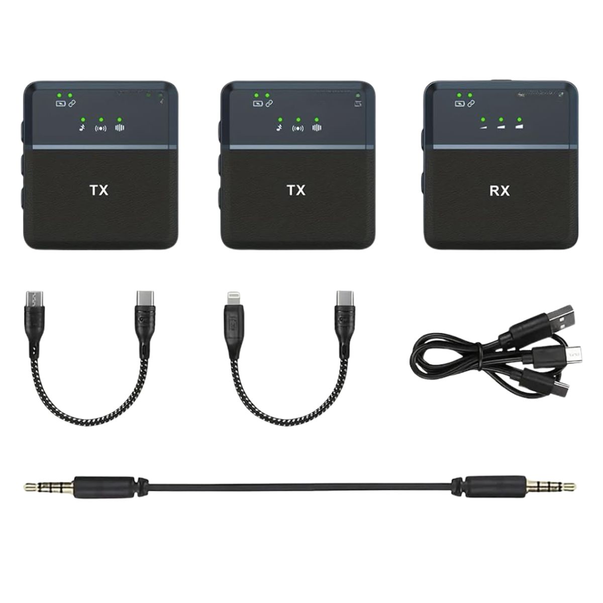 SEISA - Microfono Inalambrico Gaming Streaming Solapero Profesional Portatil