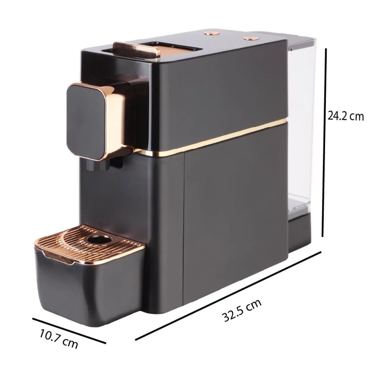 EXPRESSO DUE - Máquina Italiana de Café Expresso I Negra