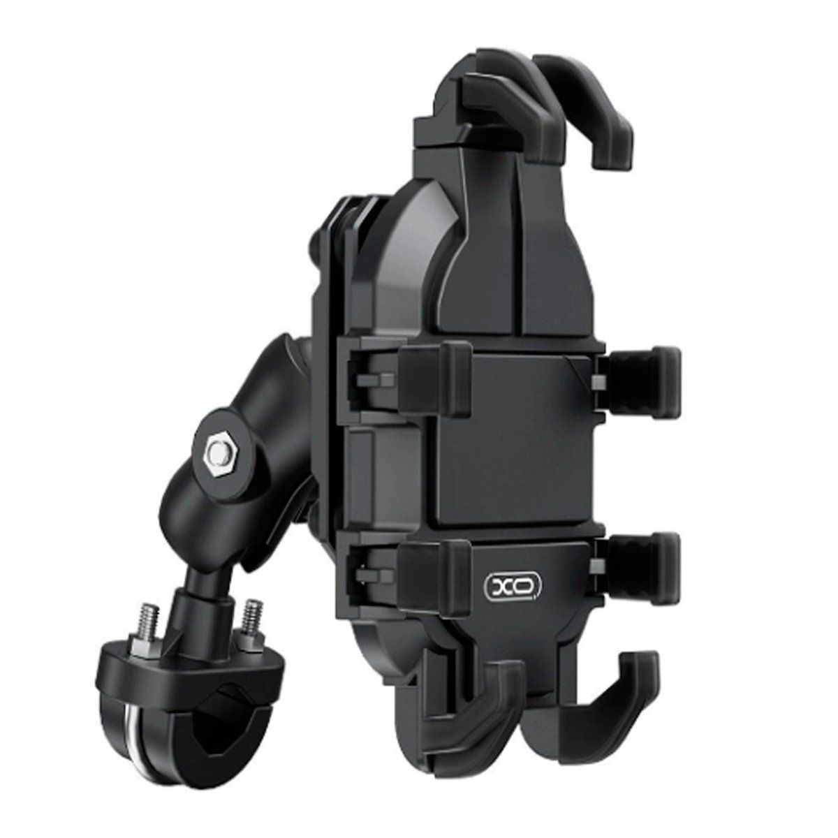 XO - Soporte Celular Moto XO-C149 Con Absorcion De Impactos Negro