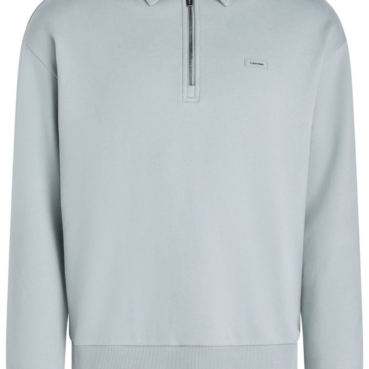 CALVIN KLEIN - SWEATSHIRT COTTON COMFORT WING COLLAR Q-Z