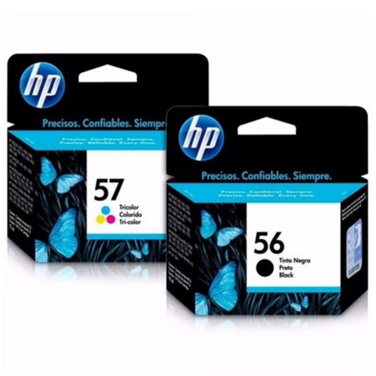 HP - Cartucho HP 56 Negro y HP 57 Tricolor Original