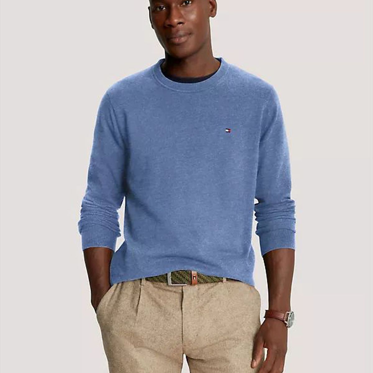 TOMMY HILFIGER - SWEATER  M AMHERST CREW NECK SWEATER