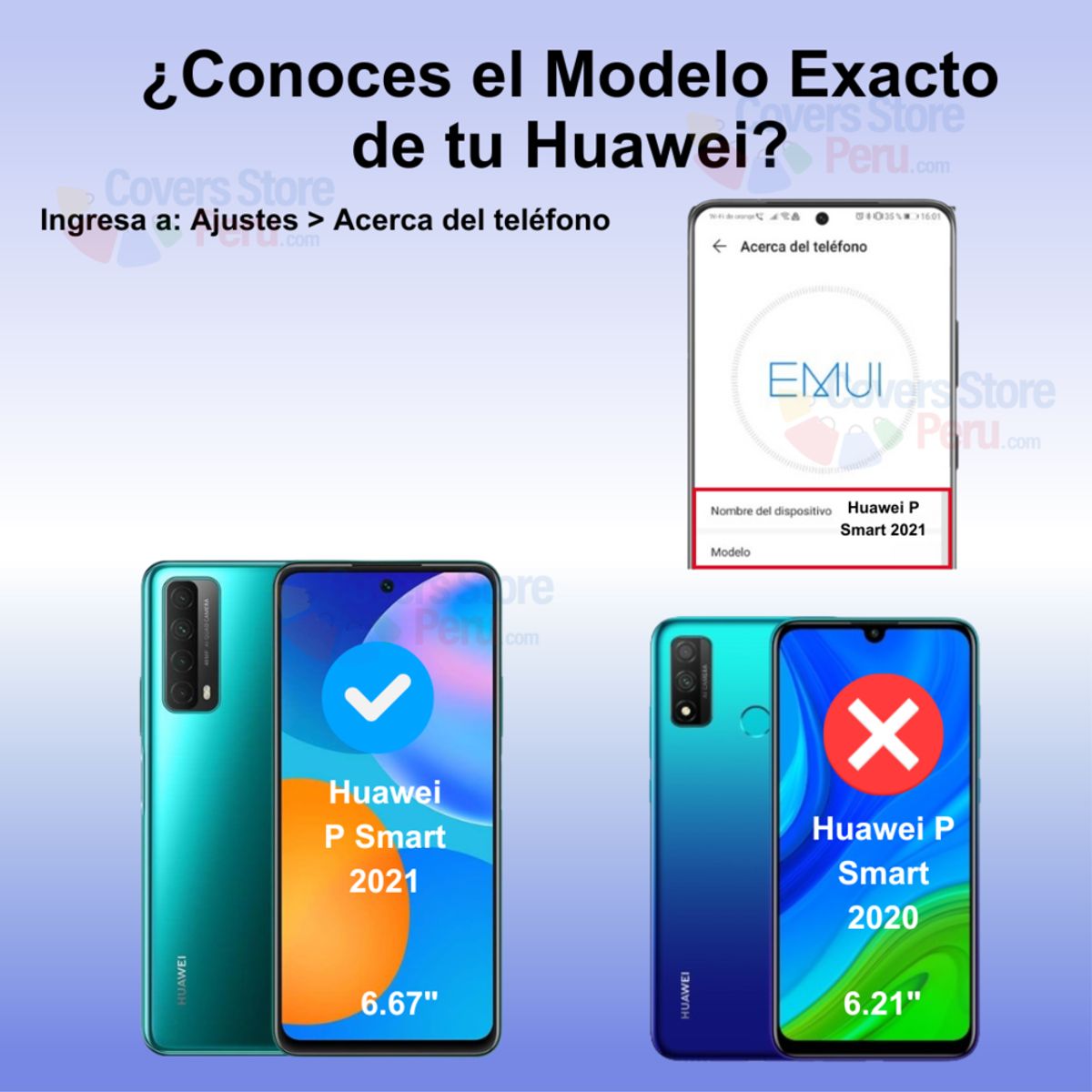 GENERICO - Mica Protector para Huawei P Smart 2021 Vidrio Templado OG Antishock