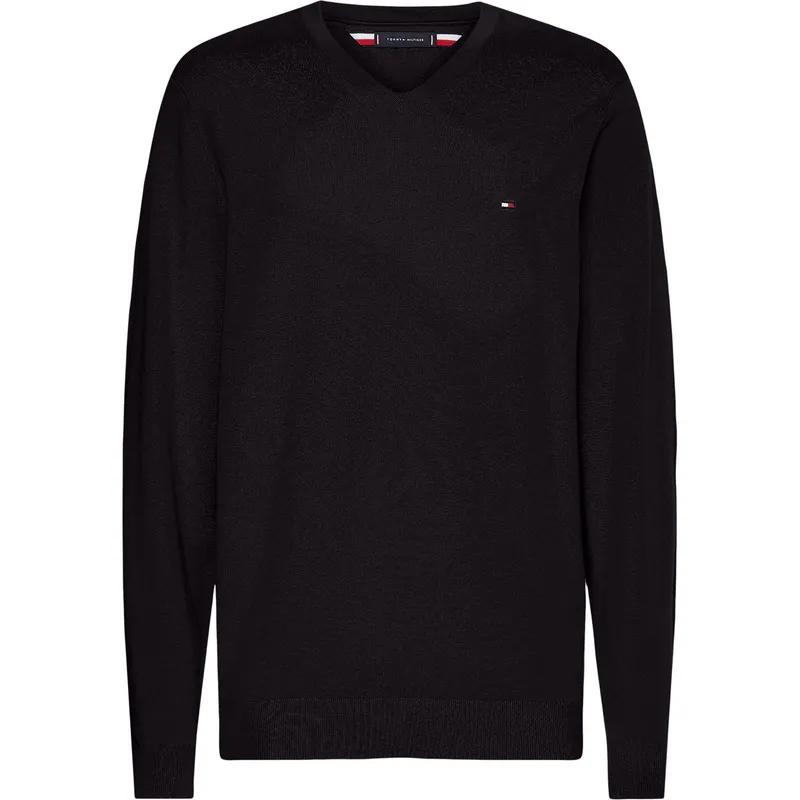 TOMMY HILFIGER - SWEATER ESSENTIAL COTTON V NECK