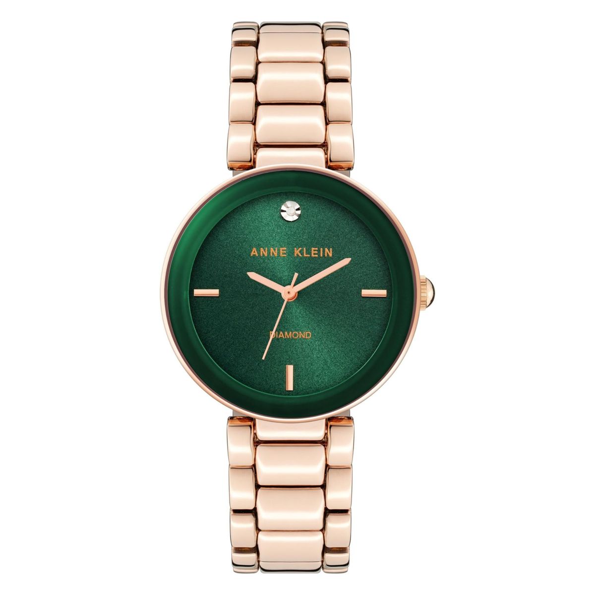 ANNE KLEIN - Anne Klein reloj pulsera con detalles de diamantes  - Oro rosaverde