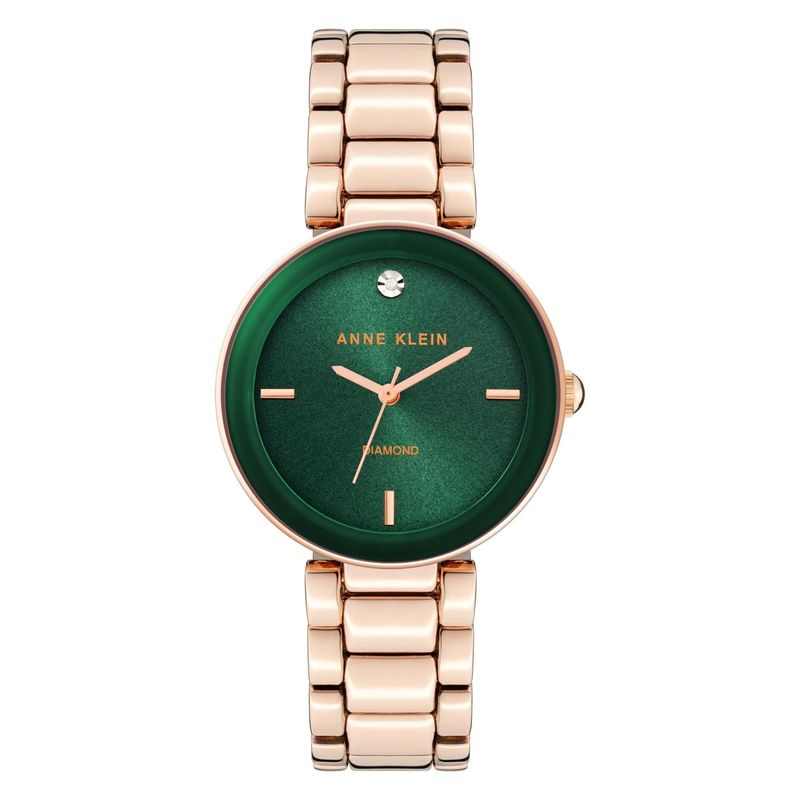 ANNE KLEIN - Anne Klein reloj pulsera con detalles de diamantes  - Oro rosaverde