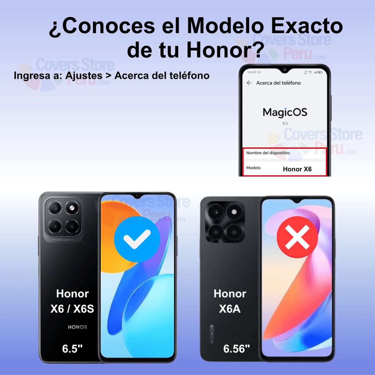 GENERICO - Mica Protector para Honor X6 Vidrio Templado OG Antishock Resistente