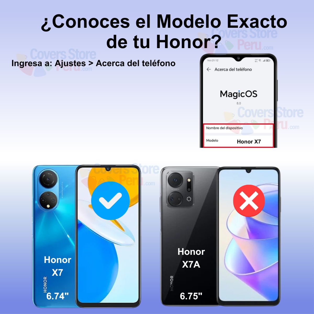 GENERICO - Mica Protector para Honor X7 Vidrio Templado OG Antishock Resistente