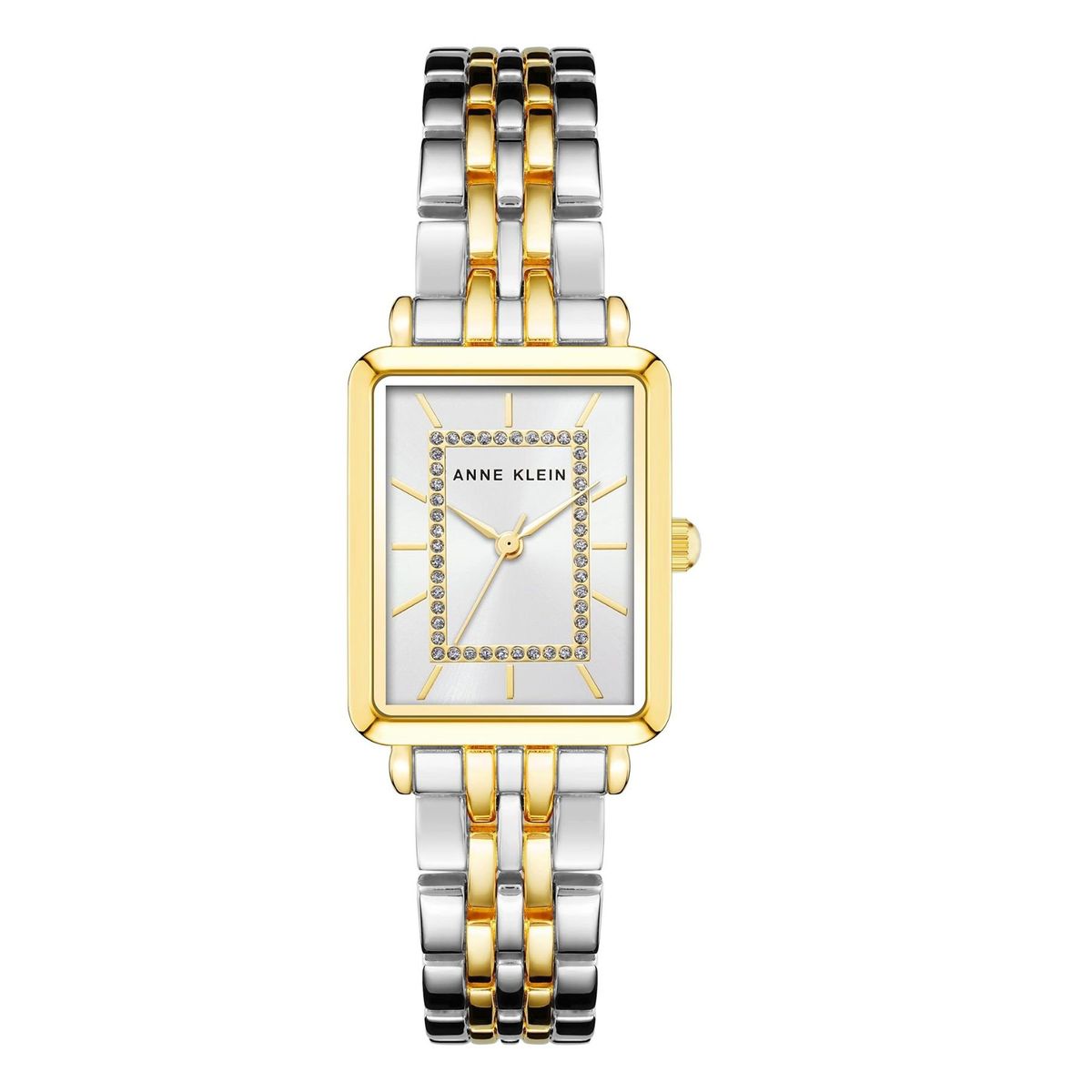ANNE KLEIN - Anne Klein reloj de pulsera acentuado con purpurina para mujer - Dos tonos Plateado y dorado