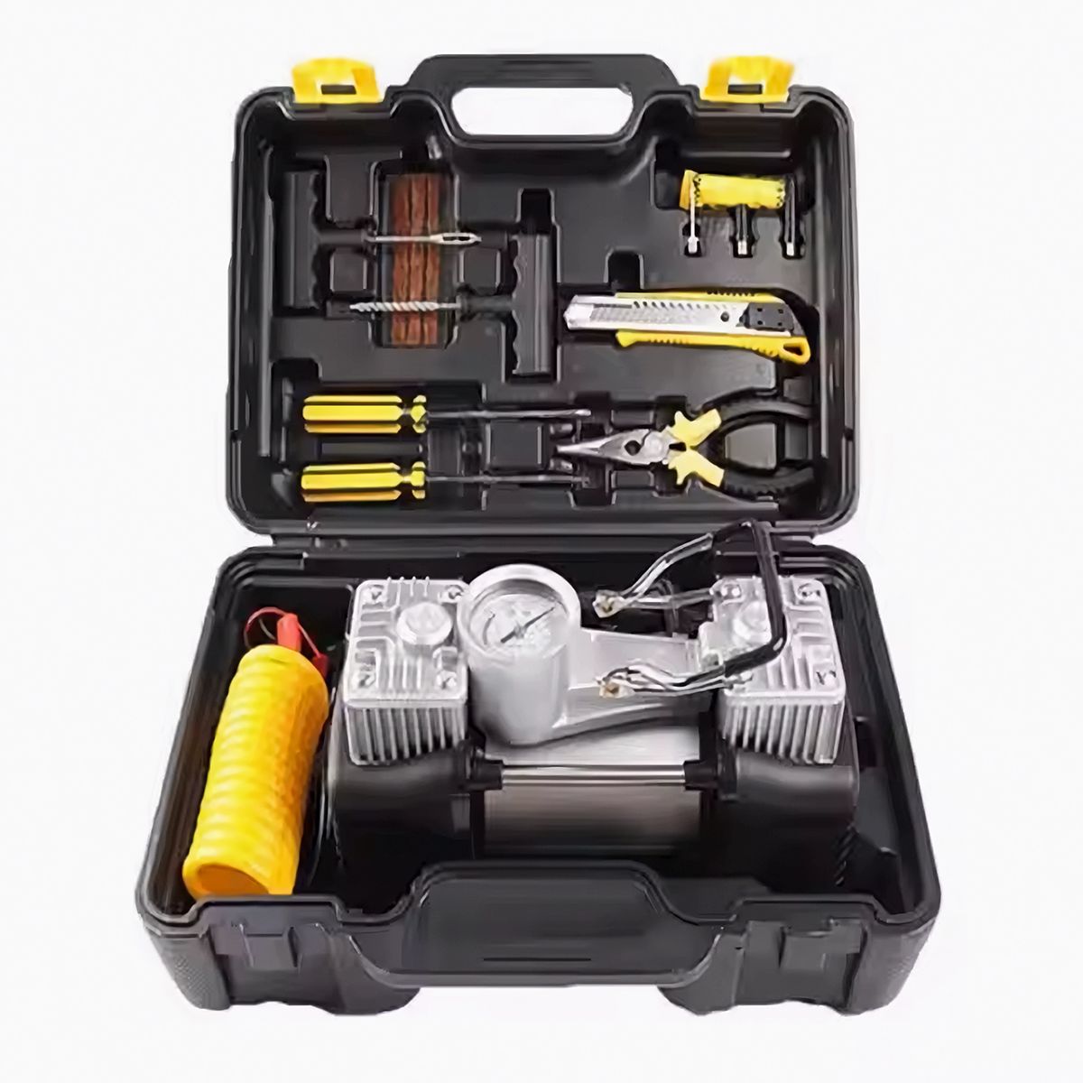 GENERICO - Compresor de Aire Doble Pistón 12v 200 PSI Camioneta Camion