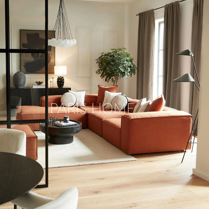 GENERICO - Seccional Izquierdo Rinconera Grande Monarch Tejido - Terracota