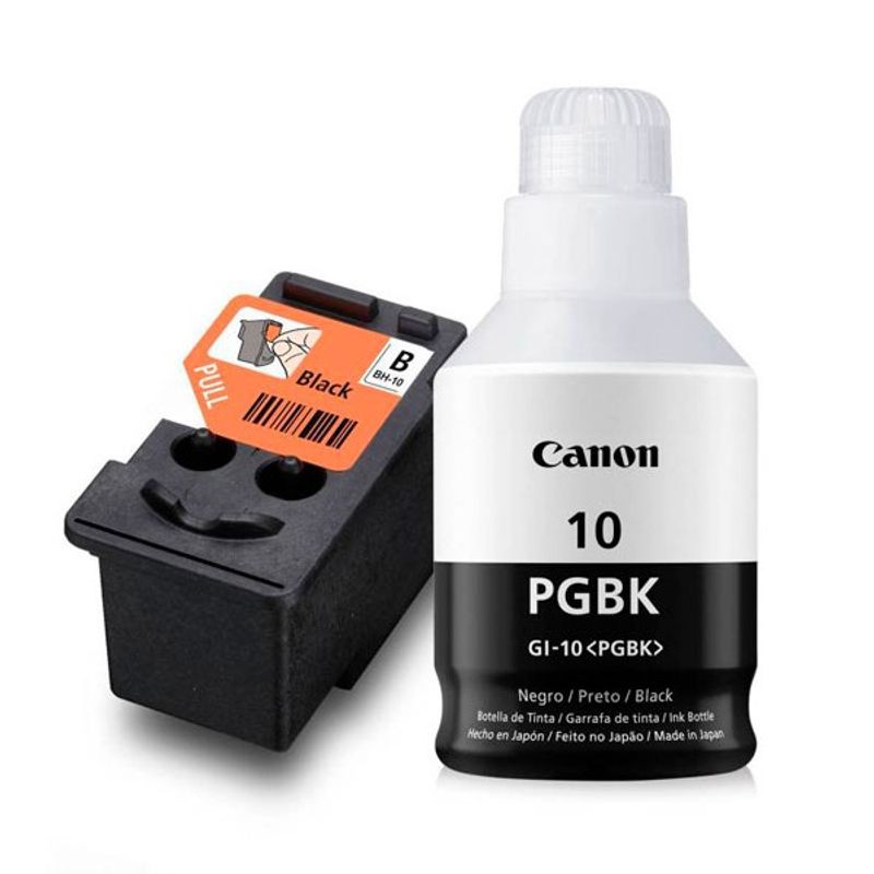 CANON - Combo Kit CABEZAL CANON BH-10 NEGRO + TINTA GI-10BK Negro