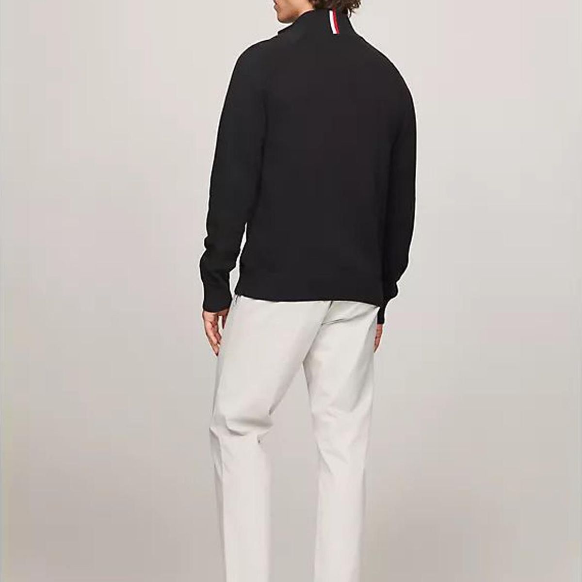 TOMMY HILFIGER - SWEATER  M COTTON ZIP THROUGH