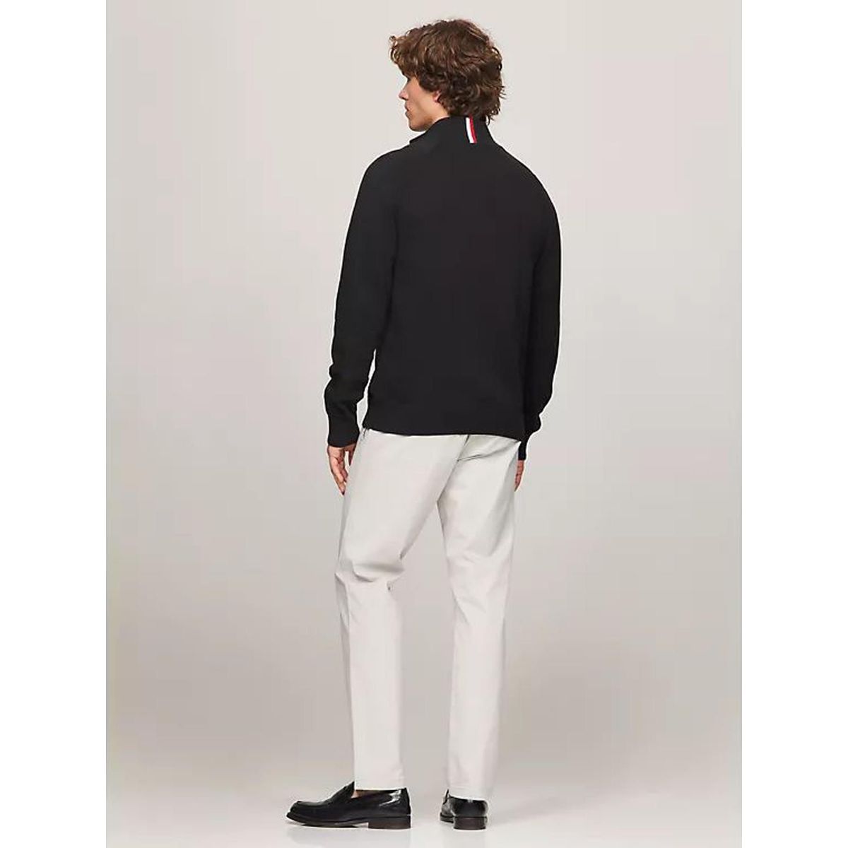 TOMMY HILFIGER - SWEATER  M COTTON ZIP THROUGH
