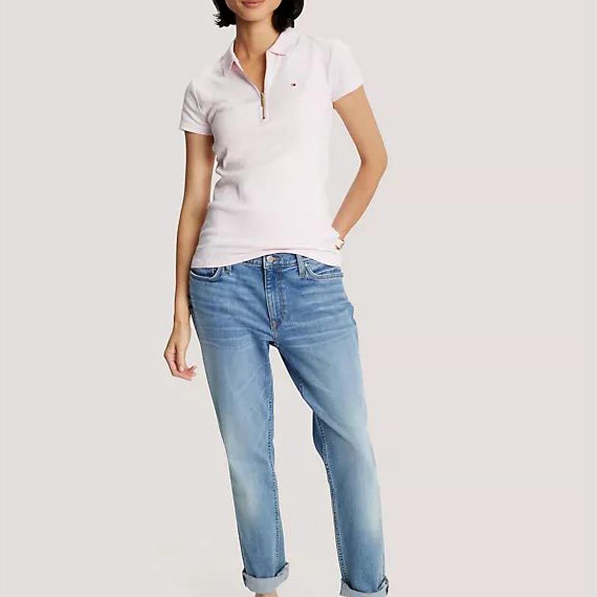 TOMMY HILFIGER - POLO EU MANGO SLIM ZIP POLO