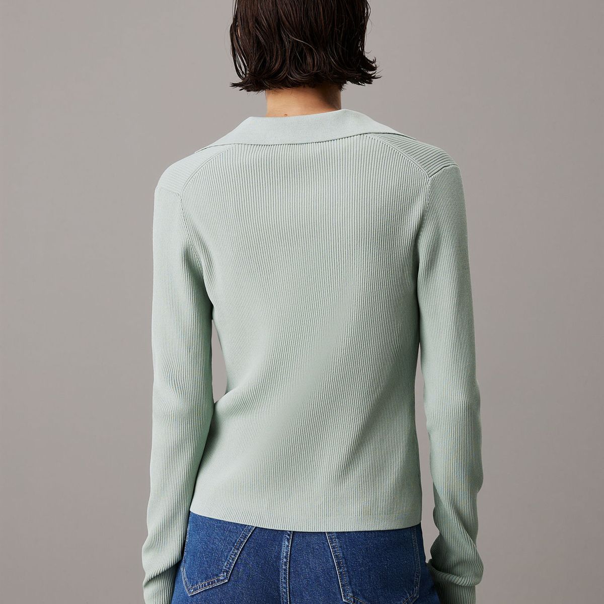 CALVIN KLEIN - SWEATER V-NECK RAYON SWEATER