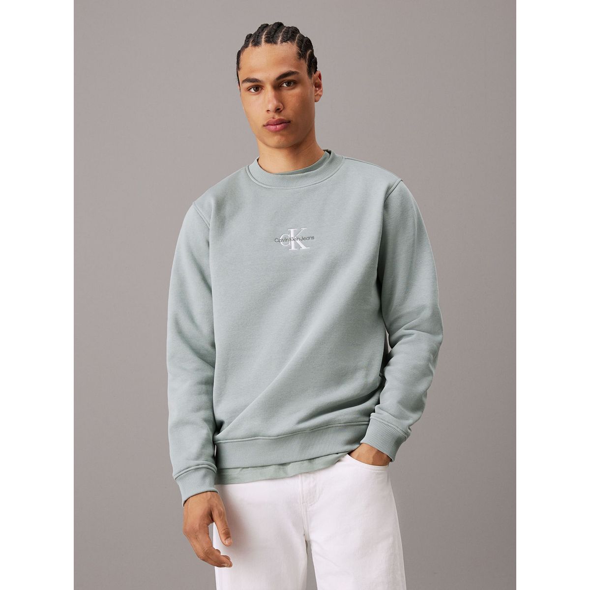 CALVIN KLEIN - SWEATSHIRT MONOLOGO CREW NECK