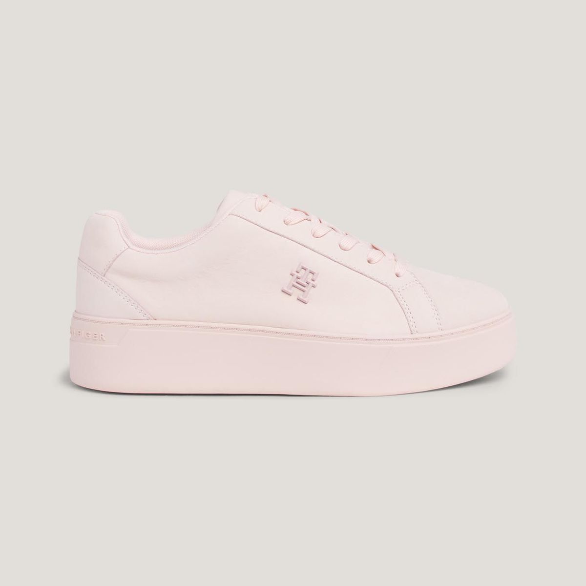 TOMMY HILFIGER - ZAPATILLAS PLATFORM COURT SNEAKER NUBUCK TH