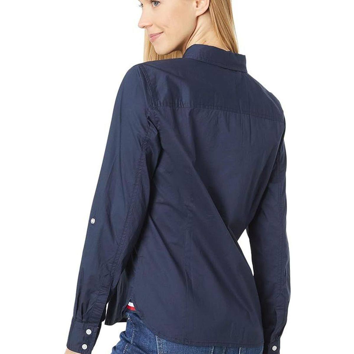 TOMMY HILFIGER - BLUSA ROLL TAB- SOLID TH