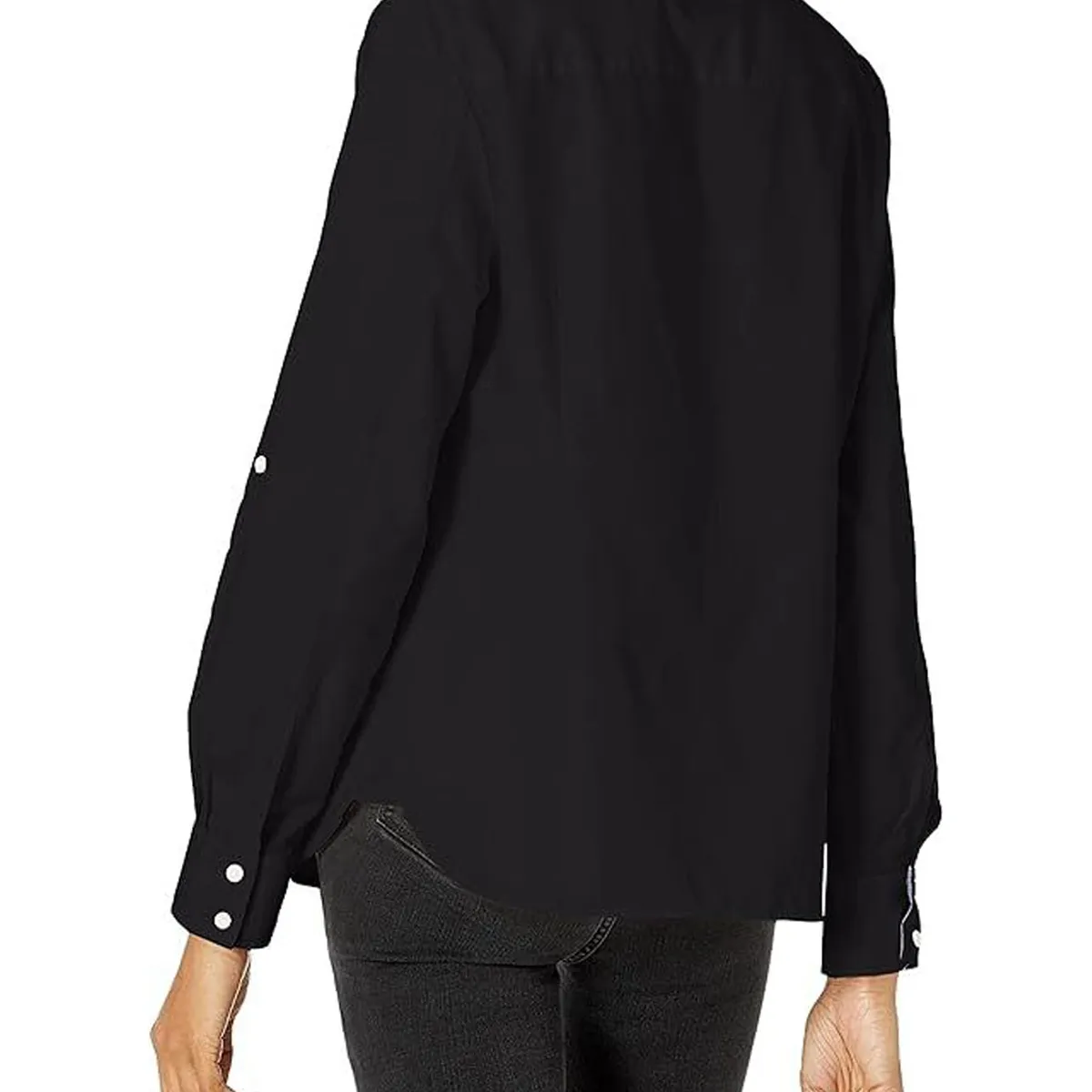 TOMMY HILFIGER - BLUSA ROLL TAB- SOLID