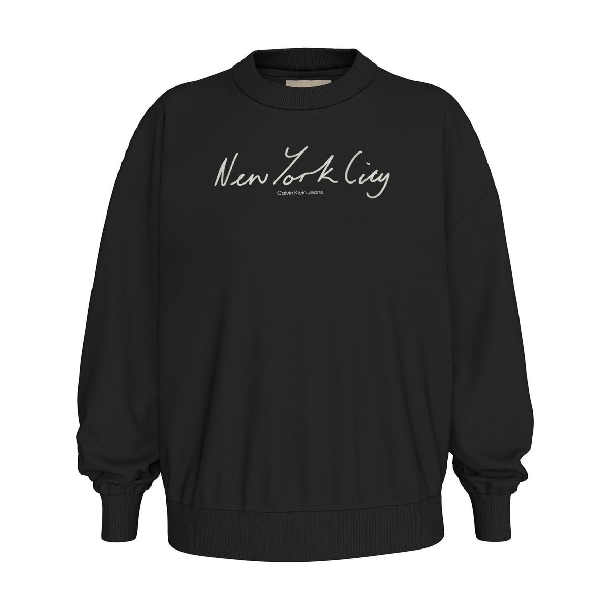 CALVIN KLEIN - SWEATSHIRT EMBROIDERED NYC RELAXED CN