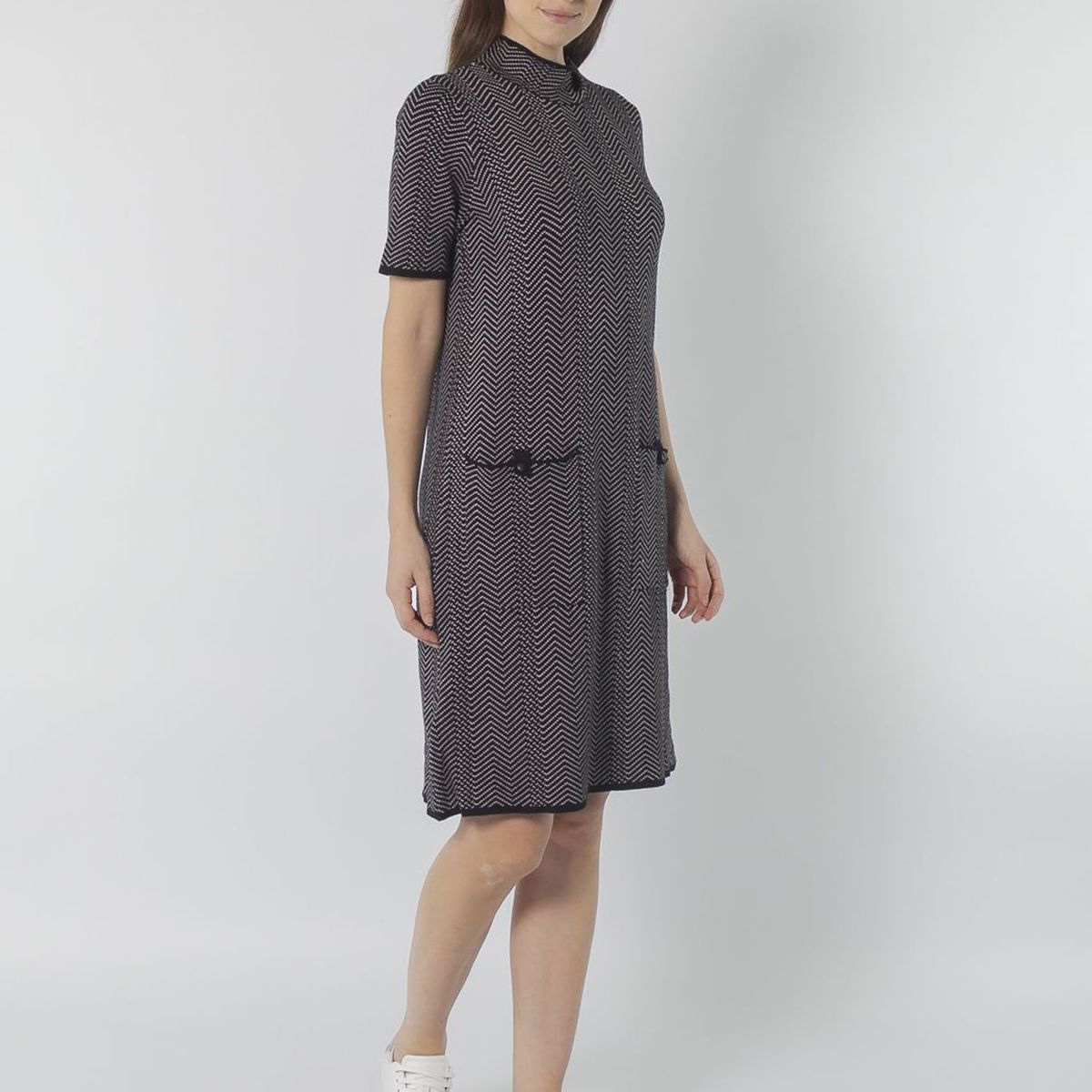 CALVIN KLEIN - VESTIDO GEOMETRIC POCKET SWEATER DRESS