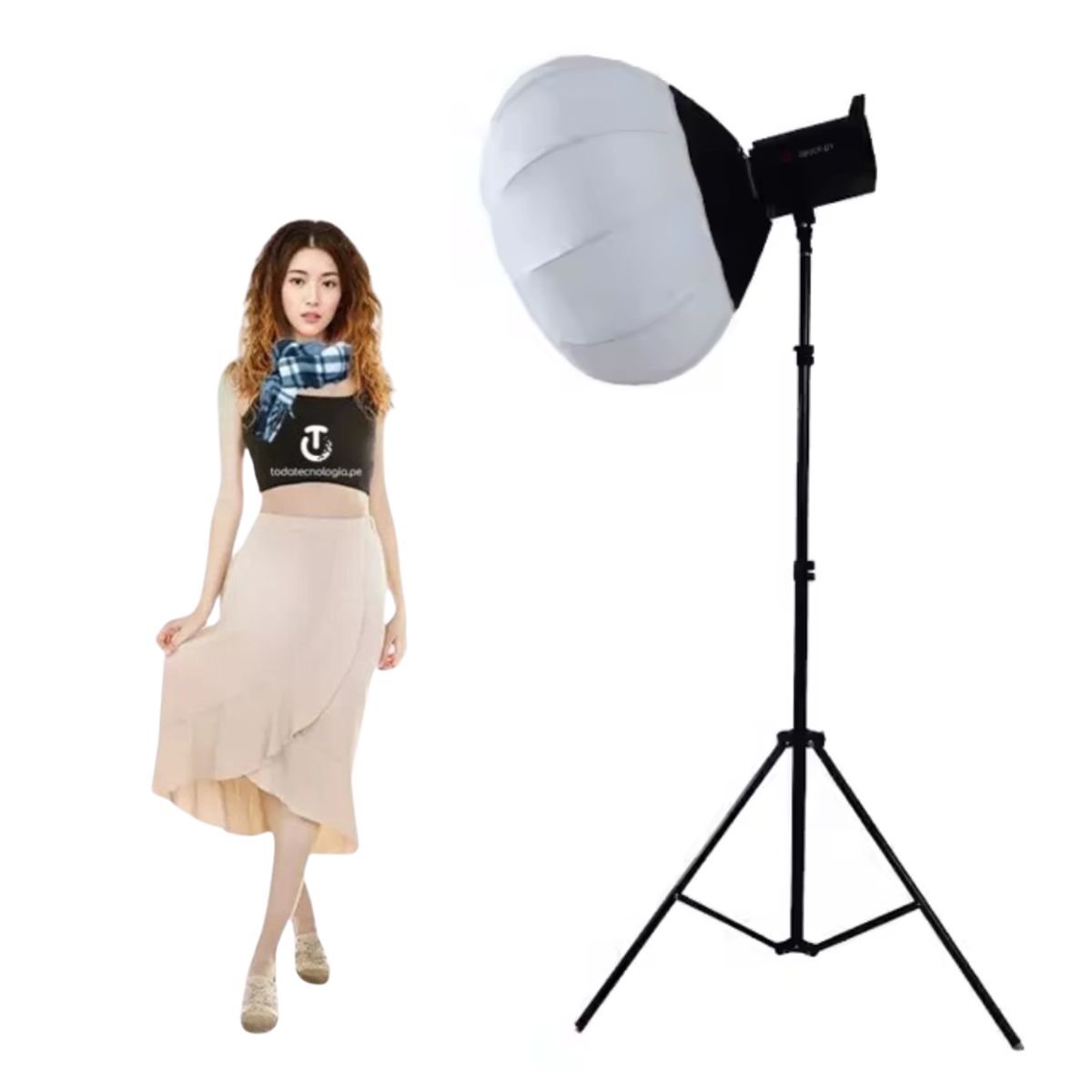 SEISA - Kit iluminacion Luz Led Softbox Fotografia Video Grabaciones Tripode